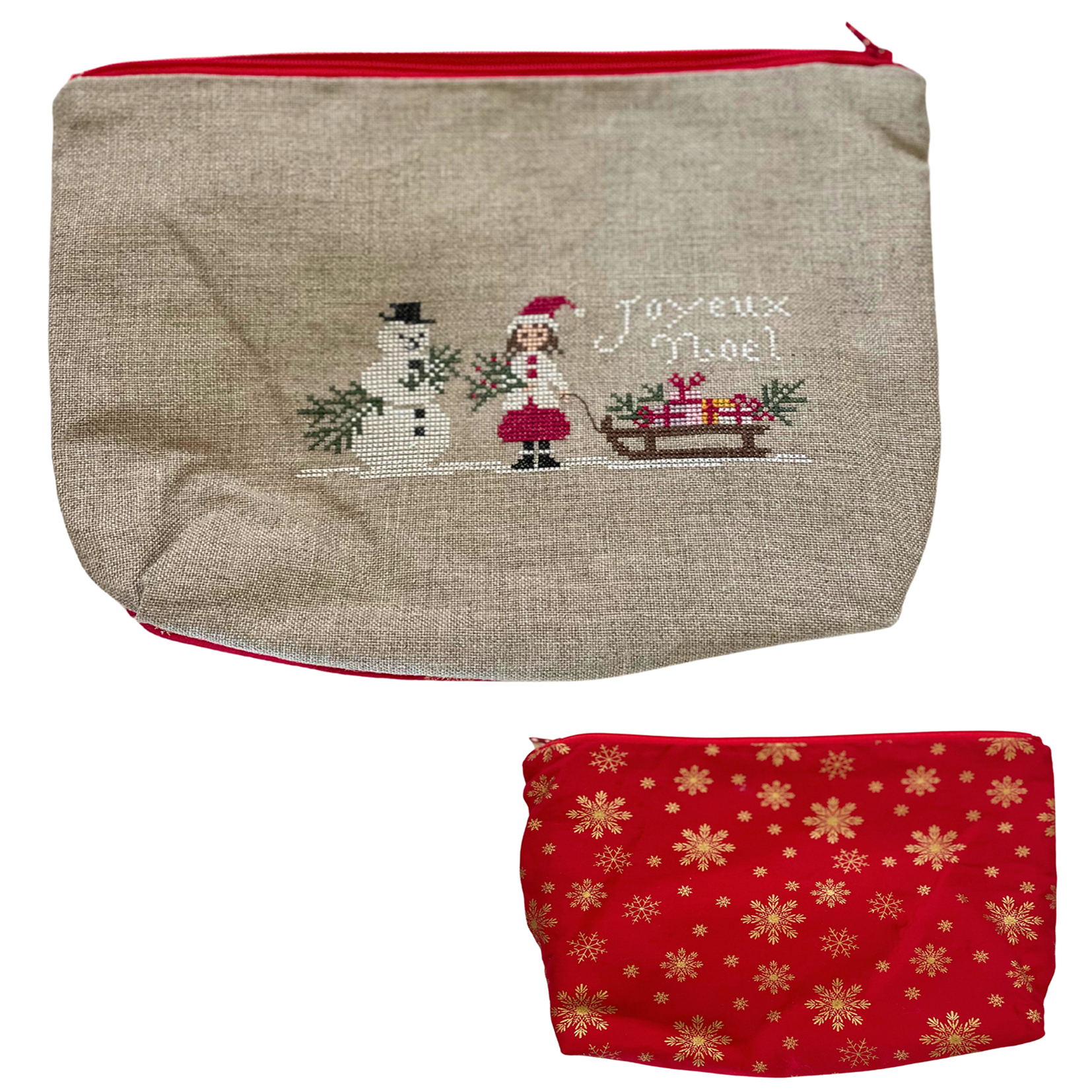Hand stitched Christmas Pouch