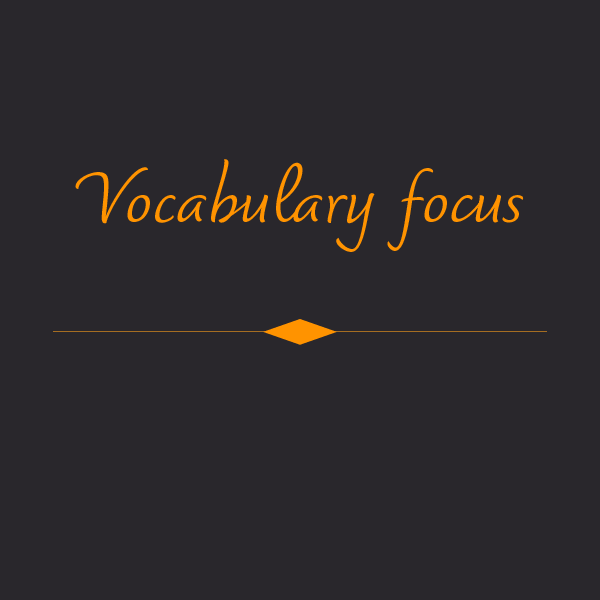 French Matinee Vocabulary focus