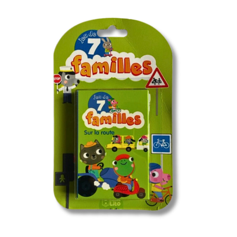 French Matinée Game card 7 familles On the road