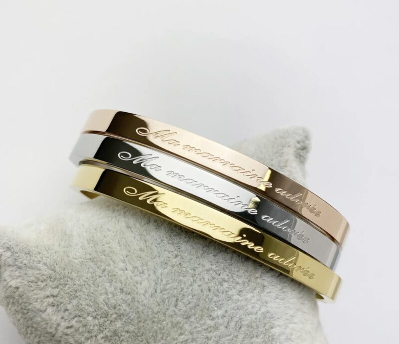 French Matinée Bracelets with French sayings