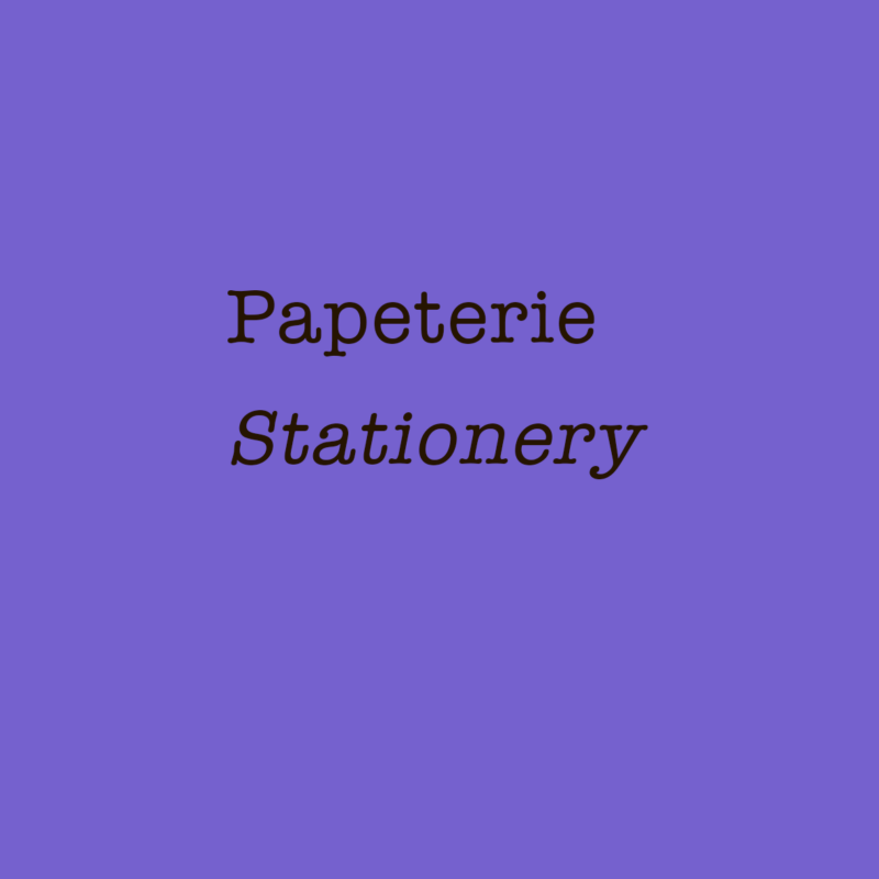 Papeterie_Stationery